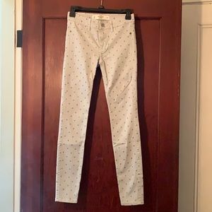 EUC Shimmery Polka Dot Jeans